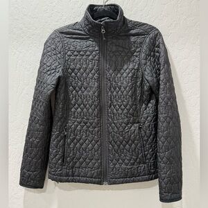 Lands' End Women's Quilted Jacket - Black - Size Small
